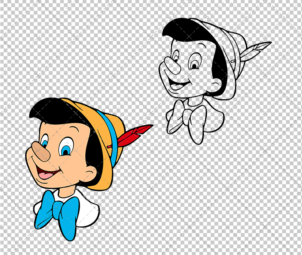 Pinocchio, Svg, Dxf, Eps, Png - SvgShopArt