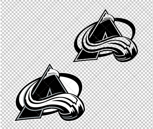 Colorado Avalanche Concept 1999 004, Svg, Dxf, Eps, Png - SvgShopArt