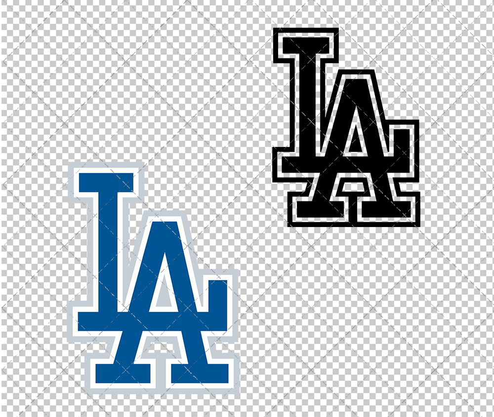 Los Angeles Dodgers Alternate 1999, Svg, Dxf, Eps, Png - SvgShopArt