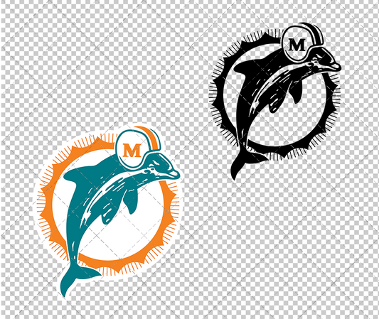 Miami Dolphins 1974, Svg, Dxf, Eps, Png - SvgShopArt