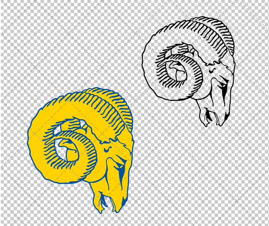 Los Angeles Rams 1981, Svg, Dxf, Eps, Png - SvgShopArt