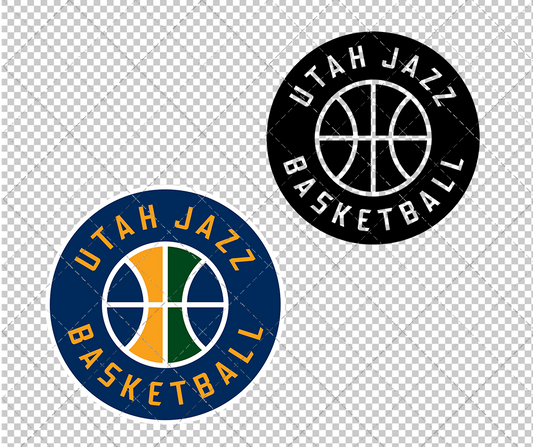 Utah Jazz Alternate 2016 002, Svg, Dxf, Eps, Png - SvgShopArt