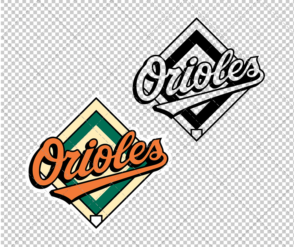 Baltimore Orioles Alternate 1995 002, Svg, Dxf, Eps, Png - SvgShopArt