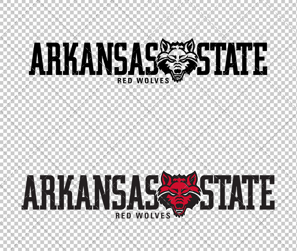 Arkansas State Red Wolves Alternate 2017 002, Svg, Dxf, Eps, Png - SvgShopArt