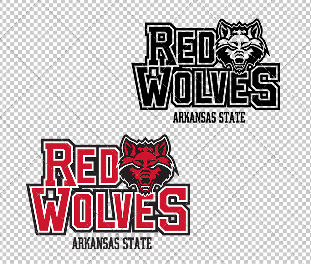 Arkansas State Red Wolves Alternate 2015 002, Svg, Dxf, Eps, Png - SvgShopArt