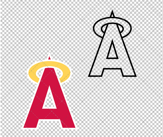 Los Angeles Angels Cap 1989, Svg, Dxf, Eps, Png - SvgShopArt