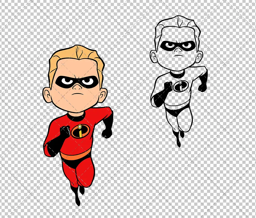 Dash - The Incredibles, Svg, Dxf, Eps, Png - SvgShopArt