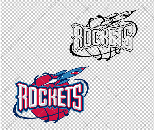 Houston Rockets 1995, Svg, Dxf, Eps, Png - SvgShopArt