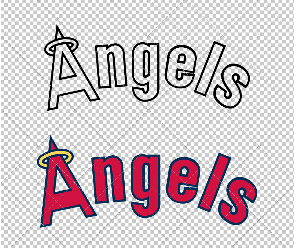 Los Angeles Angels Jersey 1973, Svg, Dxf, Eps, Png - SvgShopArt