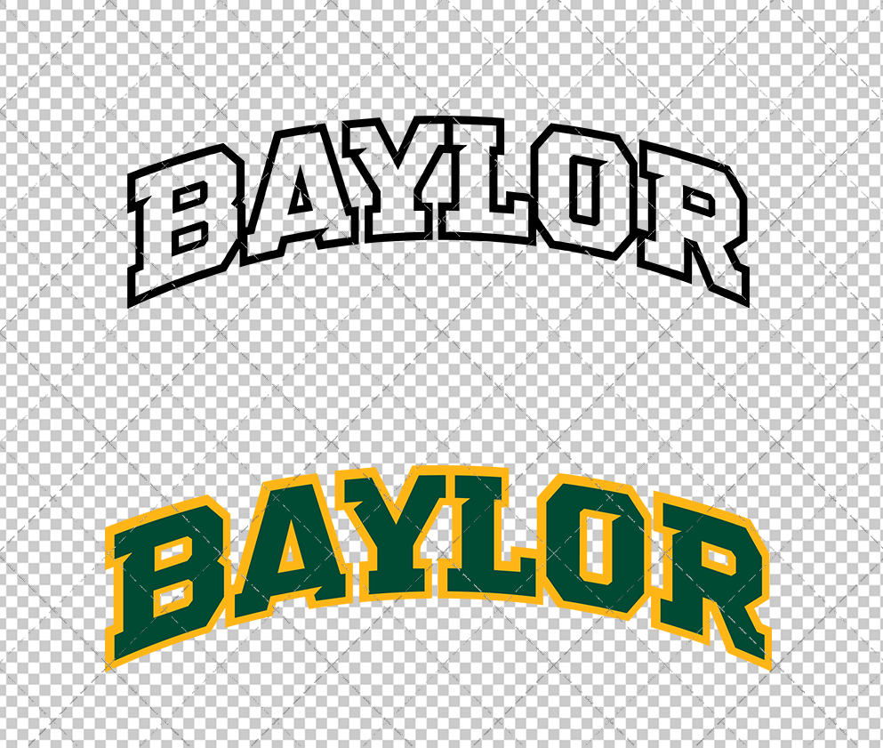 Baylor Bears Wordmark 2005 003, Svg, Dxf, Eps, Png - SvgShopArt