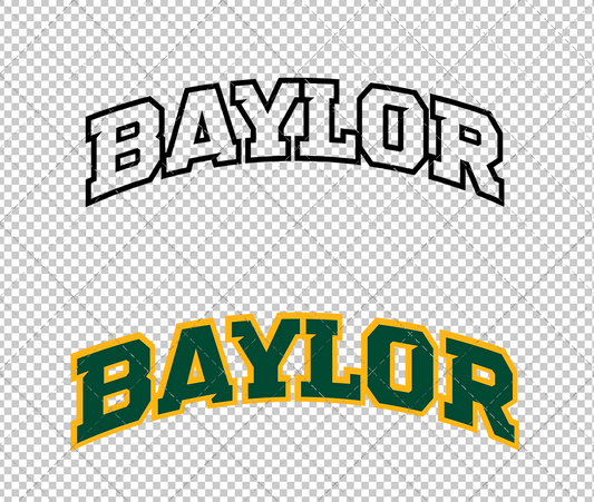 Baylor Bears Wordmark 2005 003, Svg, Dxf, Eps, Png - SvgShopArt