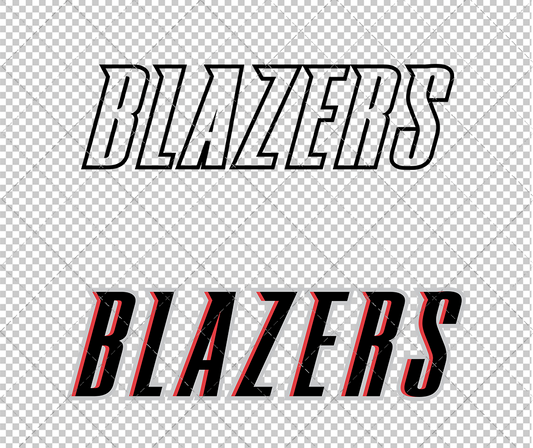 Portland Trail Blazers Jersey 2002, Svg, Dxf, Eps, Png - SvgShopArt