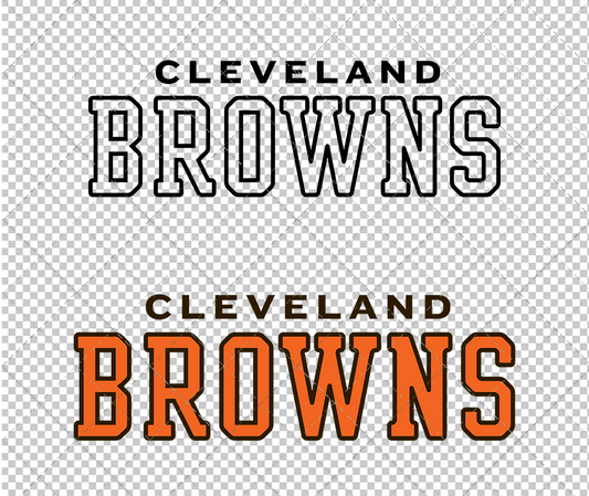 Cleveland Browns Wordmark 2003, Svg, Dxf, Eps, Png - SvgShopArt