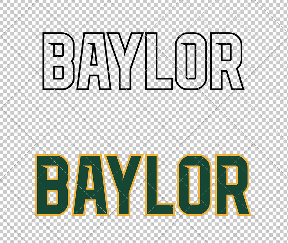 Baylor Bears Wordmark 2019 011, Svg, Dxf, Eps, Png - SvgShopArt