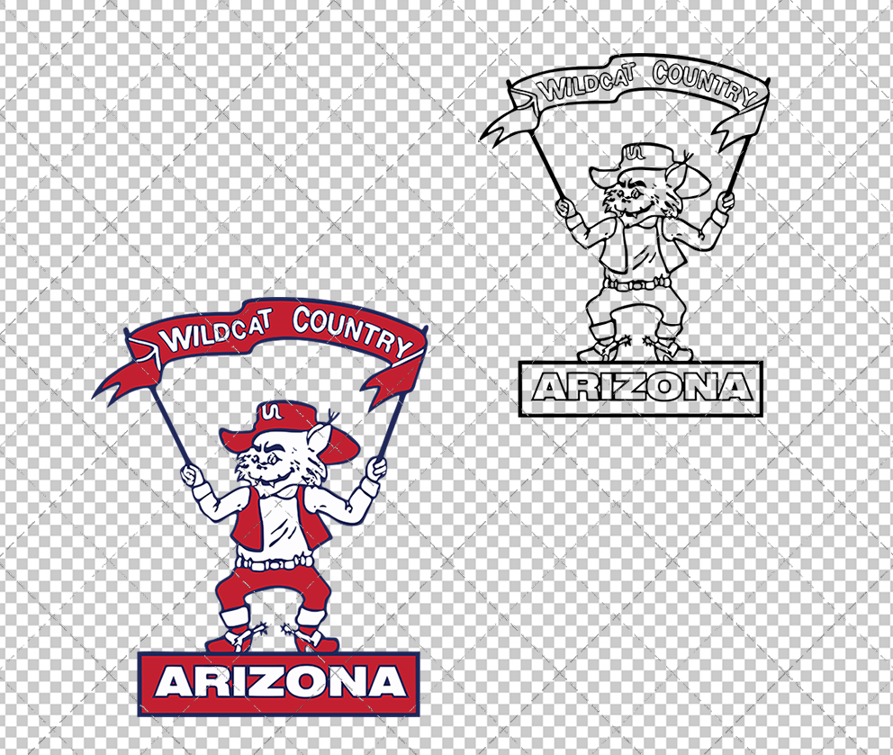 Arizona Wildcats Alternate 1970 003, Svg, Dxf, Eps, Png - SvgShopArt