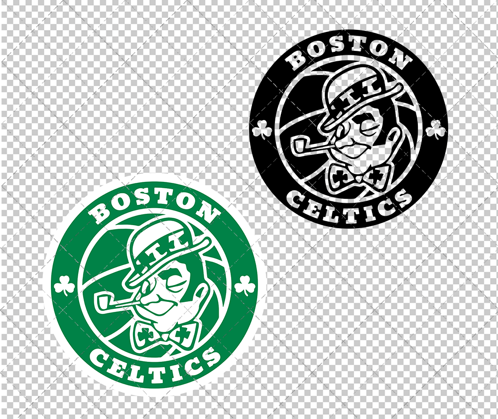 Boston Celtics Circle 1998 002, Svg, Dxf, Eps, Png - SvgShopArt