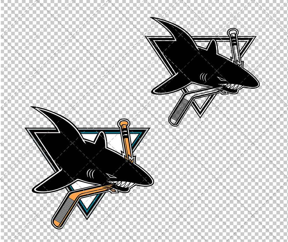 San Jose Sharks 1991, Svg, Dxf, Eps, Png - SvgShopArt