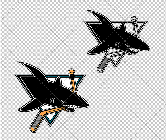 San Jose Sharks 1991, Svg, Dxf, Eps, Png - SvgShopArt