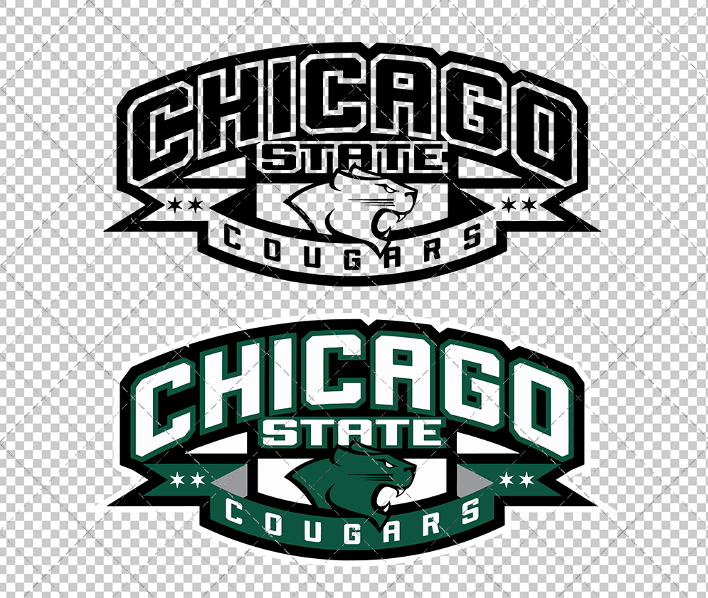 Chicago State Cougars Wordmark 2007, Svg, Dxf, Eps, Png