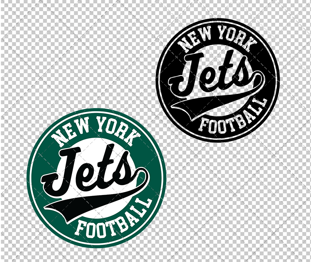 New York Jets Circle 1998 004, Svg, Dxf, Eps, Png - SvgShopArt