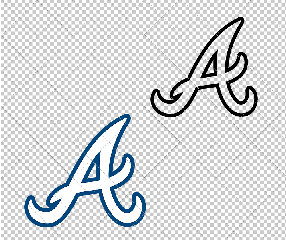 Atlanta Braves Alternate 1987, Svg, Dxf, Eps, Png - SvgShopArt