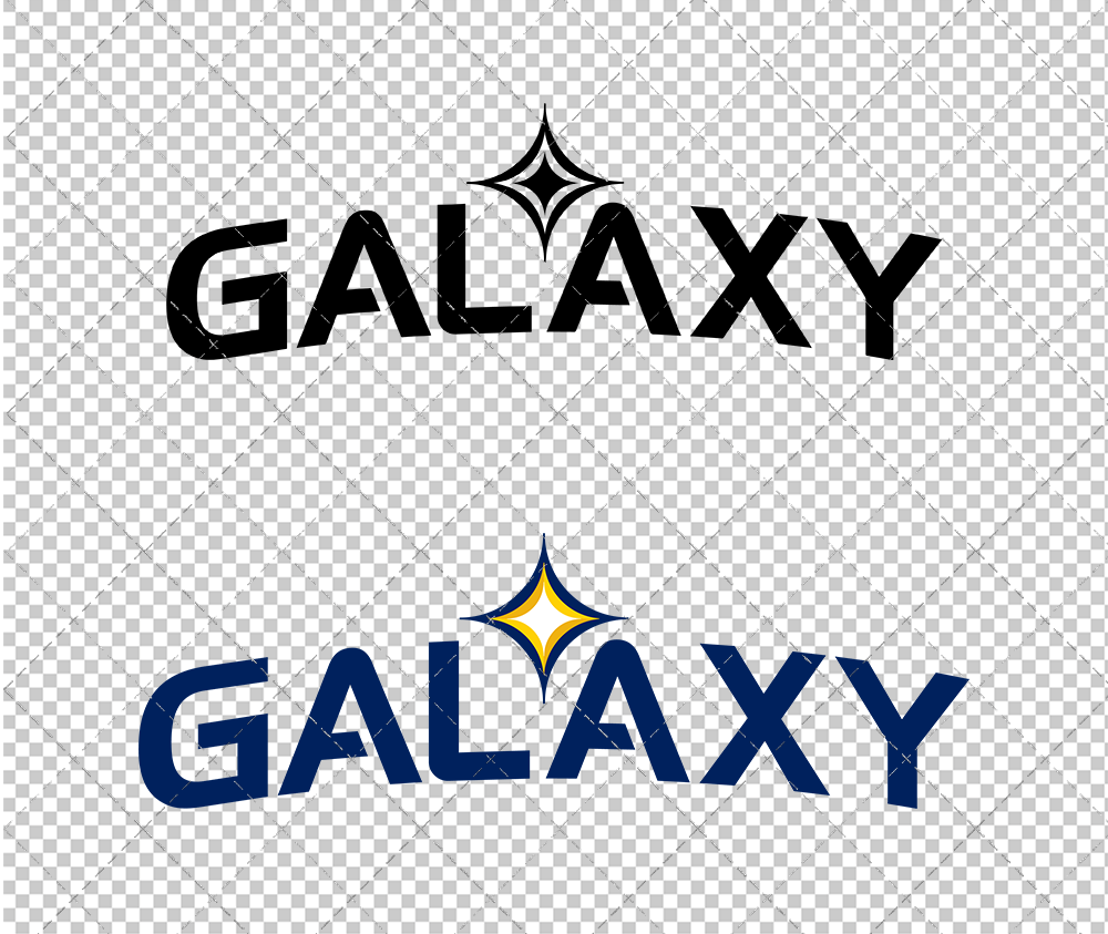 LA Galaxy Wordmark 2007, Svg, Dxf, Eps, Png - SvgShopArt