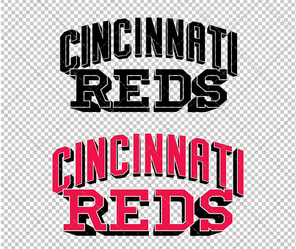 Cincinnati Reds Wordmark 1999, Svg, Dxf, Eps, Png - SvgShopArt