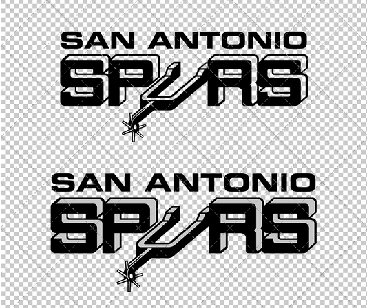 San Antonio Spurs 1973, Svg, Dxf, Eps, Png - SvgShopArt