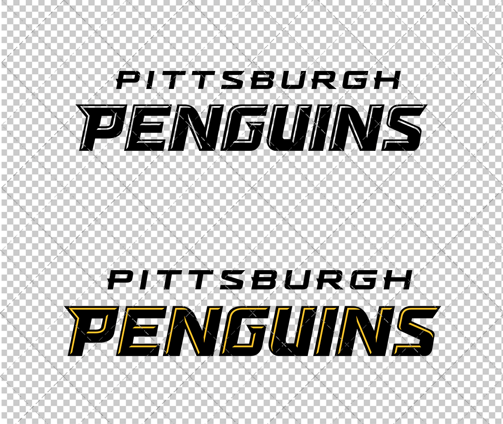 Pittsburgh Penguins Wordmark 2016, Svg, Dxf, Eps, Png - SvgShopArt