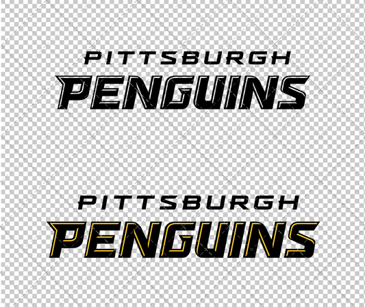 Pittsburgh Penguins Wordmark 2016, Svg, Dxf, Eps, Png - SvgShopArt