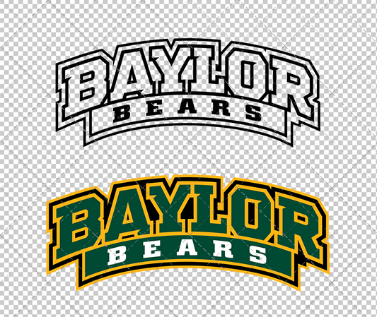 Baylor Bears Wordmark 2005 002, Svg, Dxf, Eps, Png - SvgShopArt