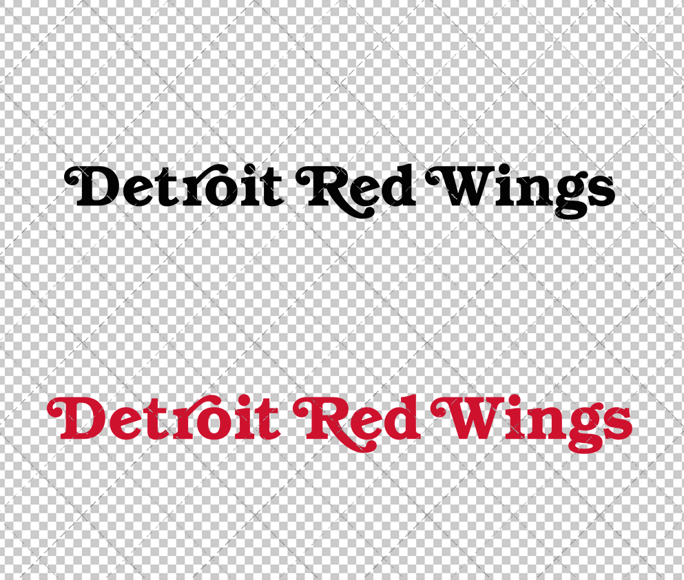 Detroit Red Wings Wordmark 1985, Svg, Dxf, Eps, Png - SvgShopArt