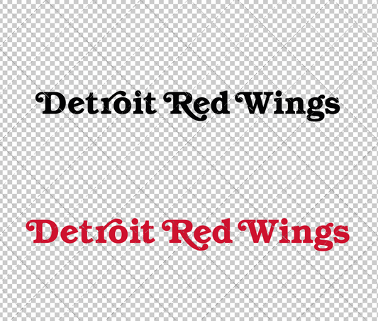 Detroit Red Wings Wordmark 1985, Svg, Dxf, Eps, Png - SvgShopArt