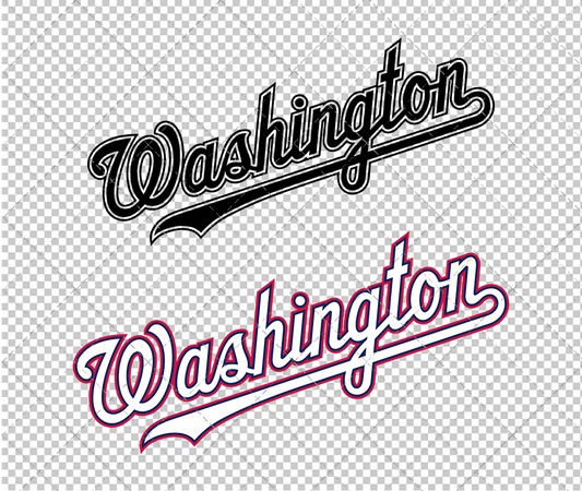 Washington Nationals Wordmark 2009, Svg, Dxf, Eps, Png - SvgShopArt