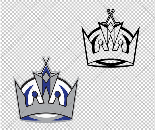 Los Angeles Kings Alternate 1998, Svg, Dxf, Eps, Png - SvgShopArt