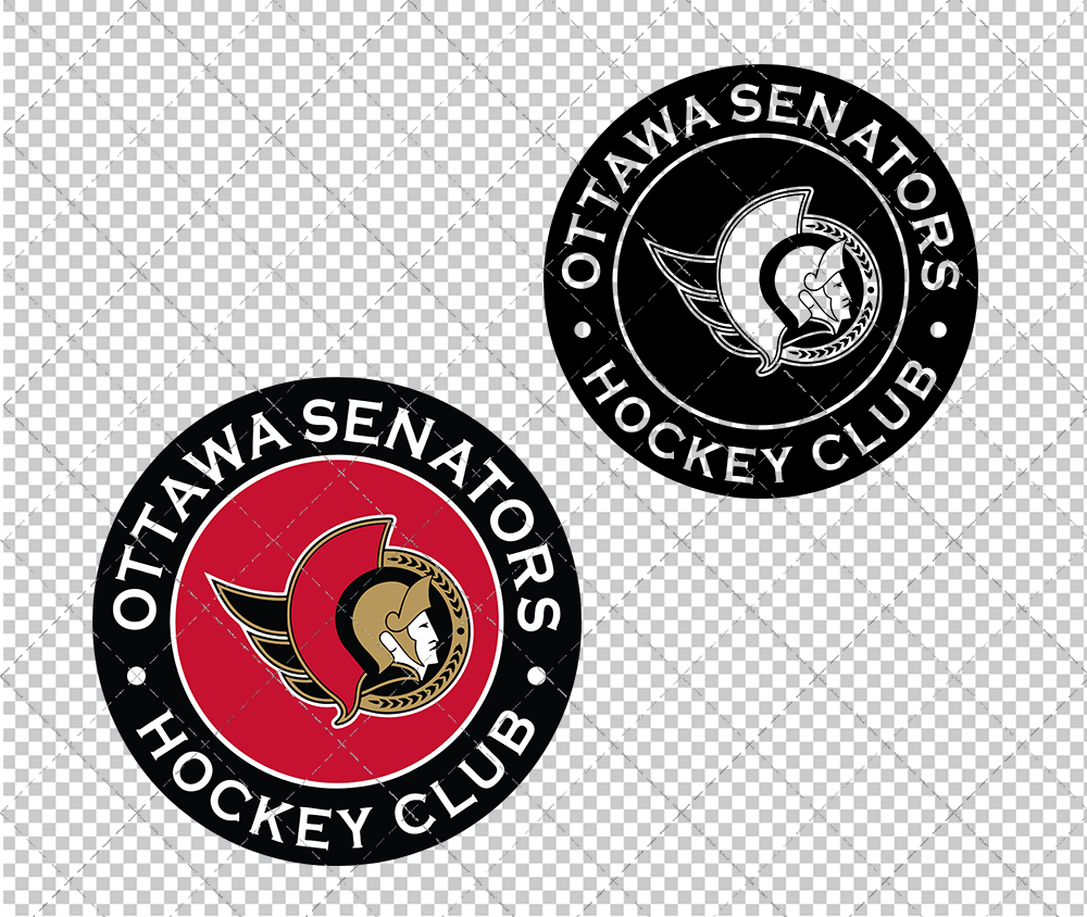 Ottawa Senators Circle 2020 002, Svg, Dxf, Eps, Png - SvgShopArt