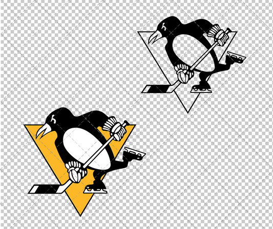 Pittsburgh Penguins 1981, Svg, Dxf, Eps, Png - SvgShopArt