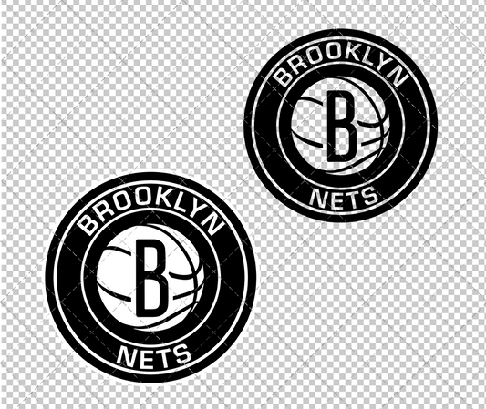 Brooklyn Nets Circle 2012, Svg, Dxf, Eps, Png - SvgShopArt