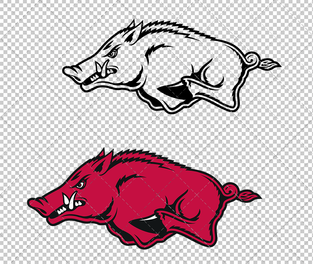 Arkansas Razorbacks Alternate 2001, Svg, Dxf, Eps, Png - SvgShopArt