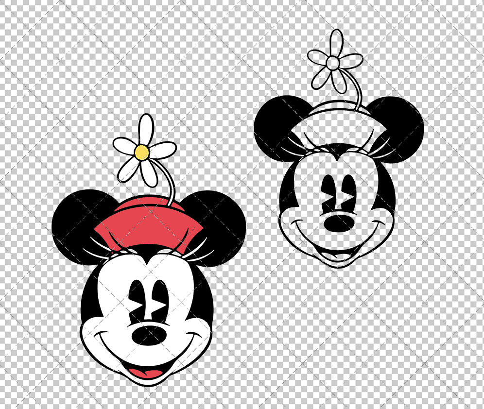 Minnie Mouse Classic 002, Svg, Dxf, Eps, Png - SvgShopArt