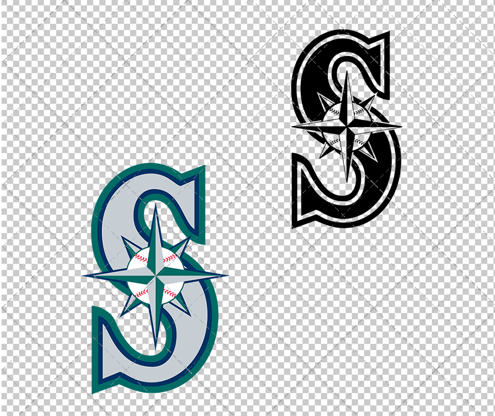 Seattle Mariners Alternate 1993 002, Svg, Dxf, Eps, Png - SvgShopArt