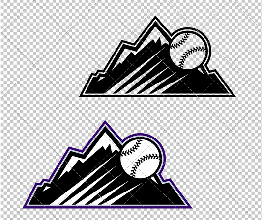 Colorado Rockies Alternate 2017 002, Svg, Dxf, Eps, Png - SvgShopArt