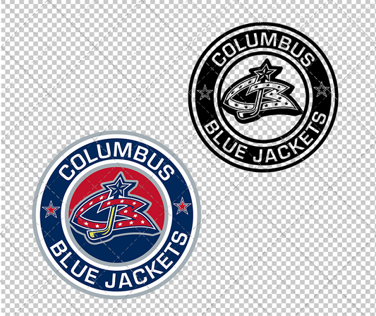 Columbus Blue Jackets Circle 2000, Svg, Dxf, Eps, Png - SvgShopArt