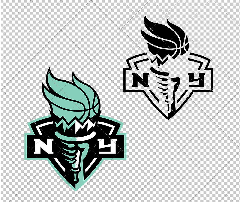 New York Liberty Alternate 2020, Svg, Dxf, Eps, Png - SvgShopArt