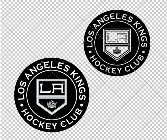 Los Angeles Kings Circle 2019 003, Svg, Dxf, Eps, Png - SvgShopArt