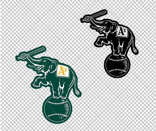 Oakland Athletics Alternate 1995, Svg, Dxf, Eps, Png - SvgShopArt