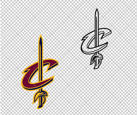 Cleveland Cavaliers Alternate 2017, Svg, Dxf, Eps, Png - SvgShopArt
