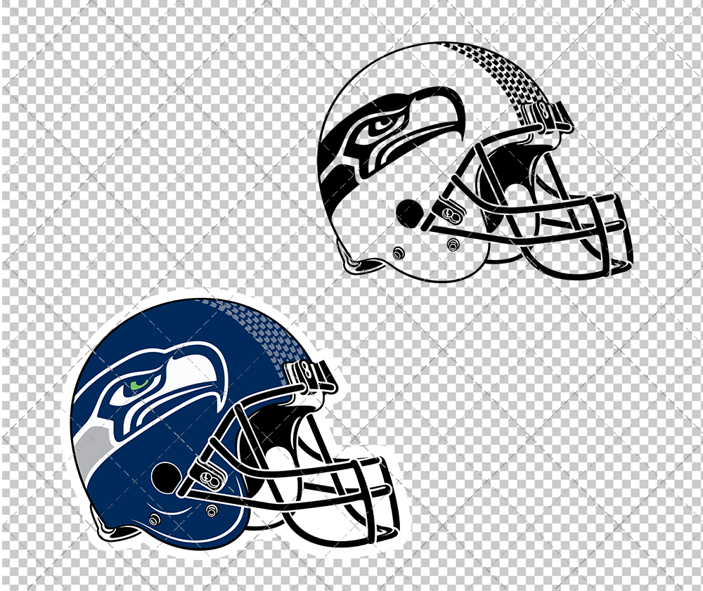 Seattle Seahawks Helmet 2012 002, Svg, Dxf, Eps, Png - SvgShopArt