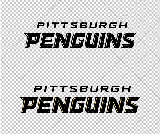 Pittsburgh Penguins Wordmark 2008, Svg, Dxf, Eps, Png - SvgShopArt