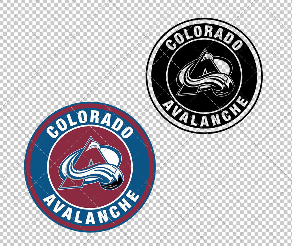 Colorado Avalanche Circle 1999, Svg, Dxf, Eps, Png - SvgShopArt